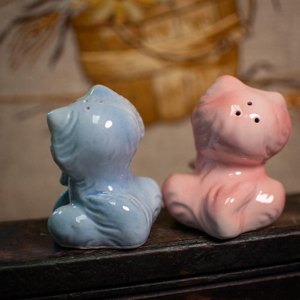 Vintage Japanese Cats with Ribbons 1950's