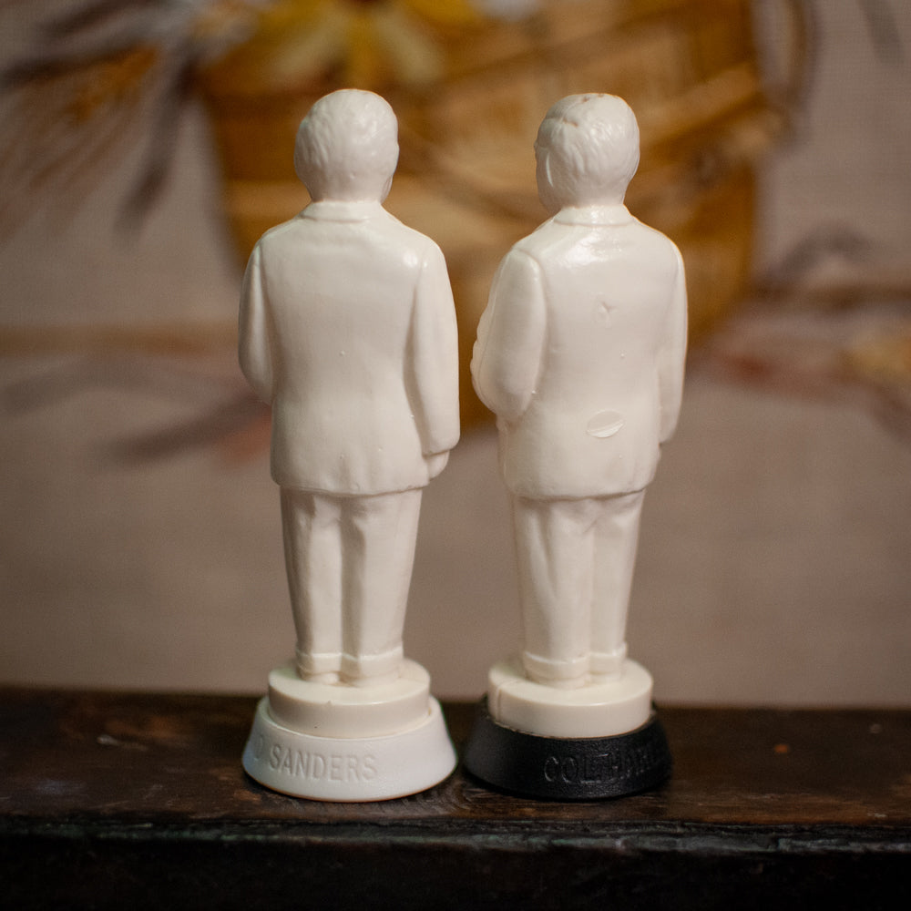 KFC Colonel Sanders Starling Plastics 1970s Salt and Pepper Set