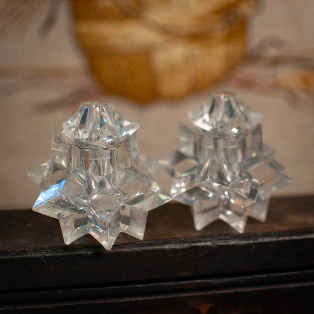 MCM Lucite Atomic 3D Star Salt and Pepper