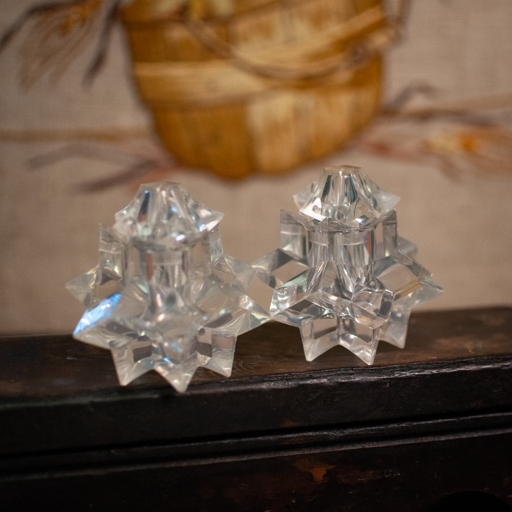 MCM Lucite Atomic 3D Star Salt and Pepper